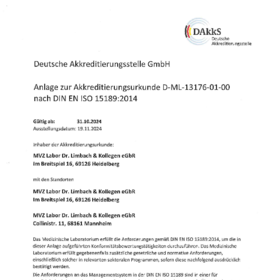 Anlage zur Akkr.Urkunde nach DIN EN ISO 15189 D-ML-13176-01