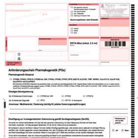 Anforderungsschein Pharmakogenetik 