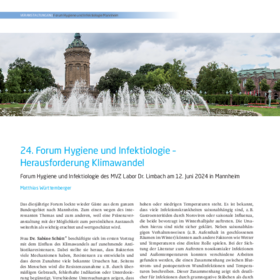 24. Forum Hygiene und Infektiologie – Herausforderung Klimawandel
