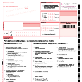 Anforderungsschein 5 - Drogen-Medikamentenscreening Urin