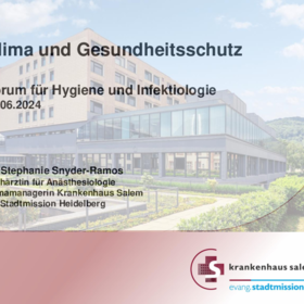 24. Forum Hygiene und Infektiologie - Vortrag Dr. Synder-Ramos