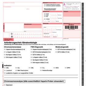 Anforderungsschein Hämatoonkologie