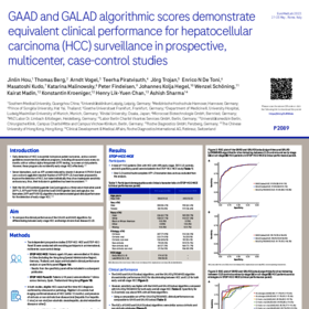 GAAD and GALAD algorithmic scores demonstrate equivalent clinical performance for hepatocellular carcinoma (HCC) surveillance in prospective, multicenter, case-control studies